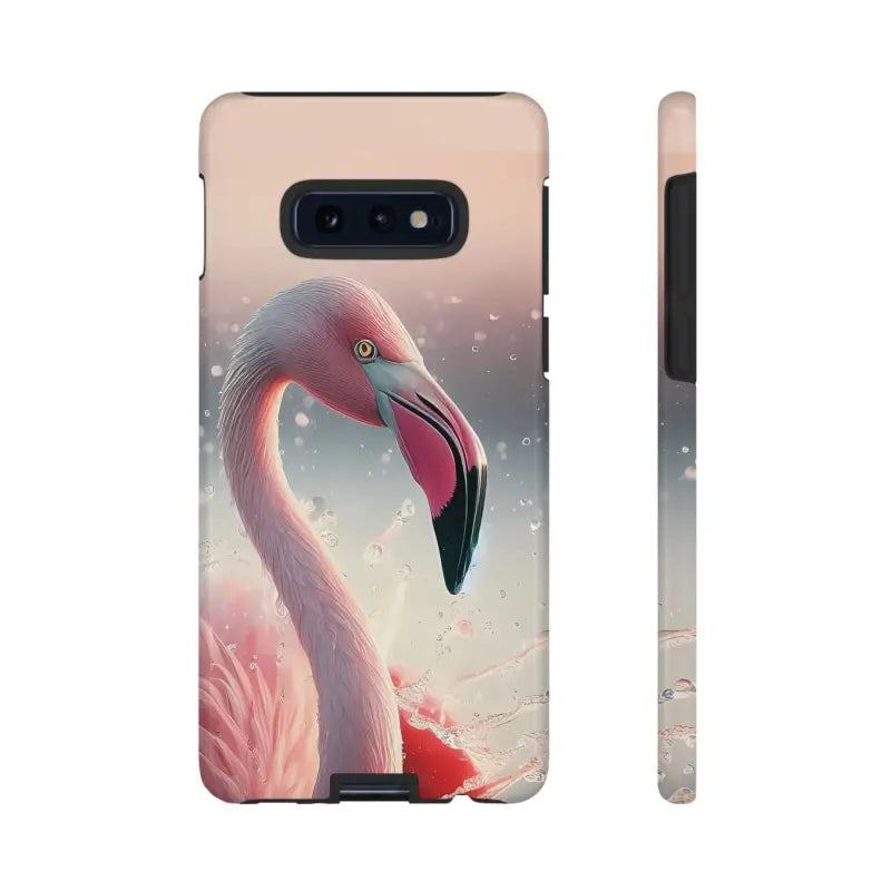 Bold Pink Flamingo Style Cases for Iphone Galaxy & Pixel - Samsung S10e / Glossy Phone Case