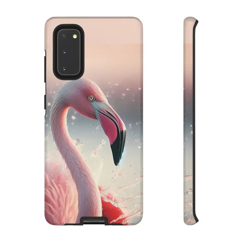 Bold Pink Flamingo Style Cases for Iphone Galaxy & Pixel - Samsung S20 / Glossy Phone Case