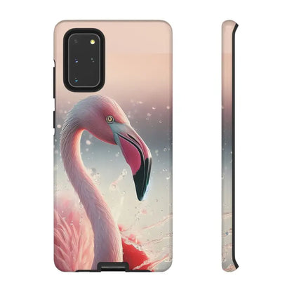 Bold Pink Flamingo Style Cases for Iphone Galaxy & Pixel - Samsung S20 + / Glossy Phone Case