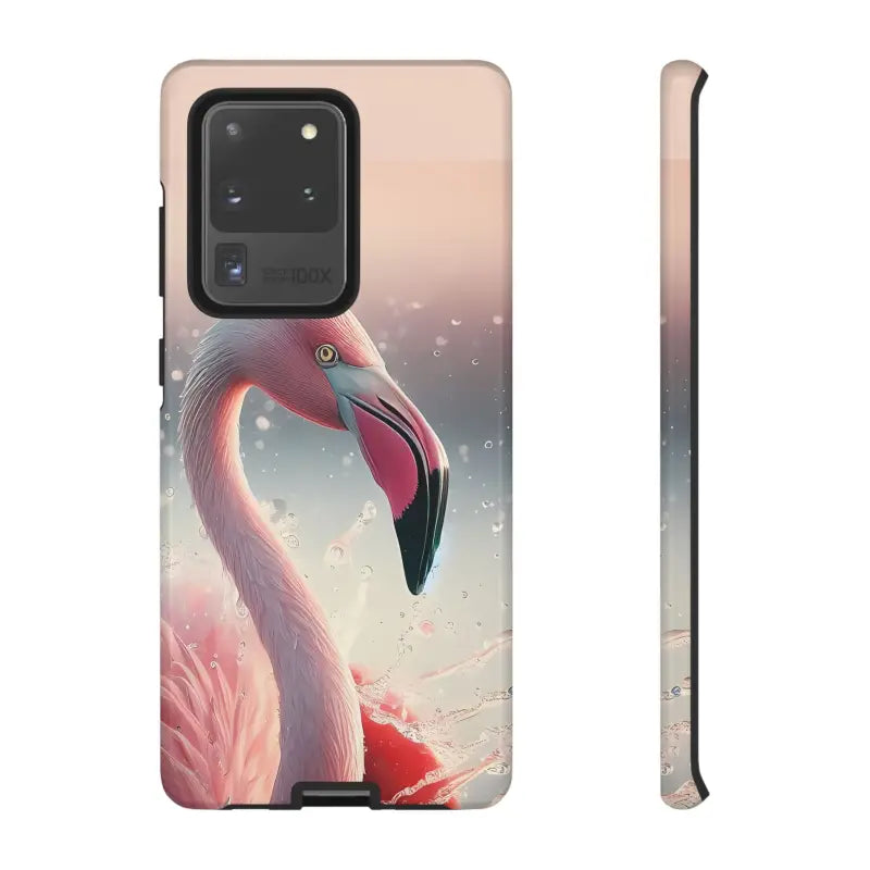 Bold Pink Flamingo Style Cases for Iphone Galaxy & Pixel - Samsung S20 Ultra / Glossy Phone Case