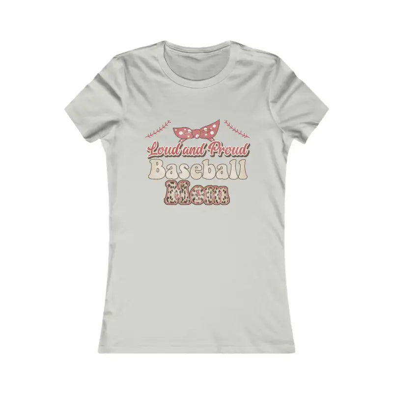 Chic Baseball Mama Tee - Turn Heads on Game Day! - m / Silver T-shirt