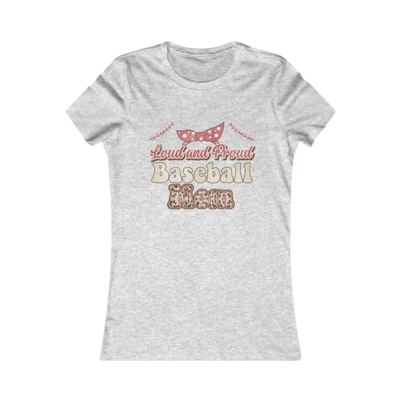 Chic Baseball Mama Tee - Turn Heads on Game Day! - s / Athletic Heather T-shirt