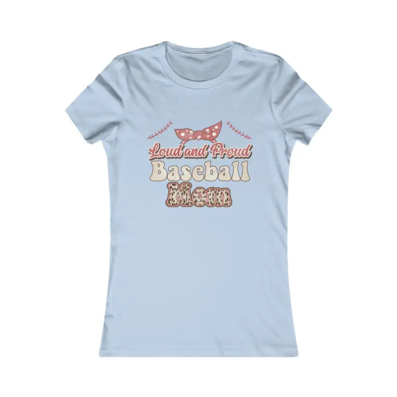 Chic Baseball Mama Tee - Turn Heads on Game Day! - s / Baby Blue T-shirt