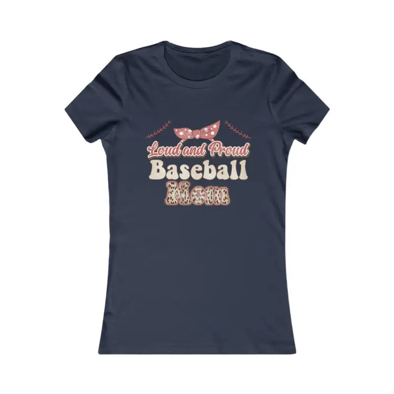 Chic Baseball Mama Tee - Turn Heads on Game Day! - s / Navy T-shirt