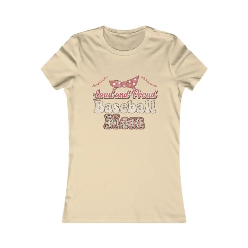 Chic Baseball Mama Tee - Turn Heads on Game Day! - s / Soft Cream T-shirt