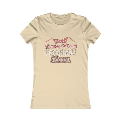 Chic Baseball Mama Tee - Turn Heads on Game Day! - s / Soft Cream T-shirt