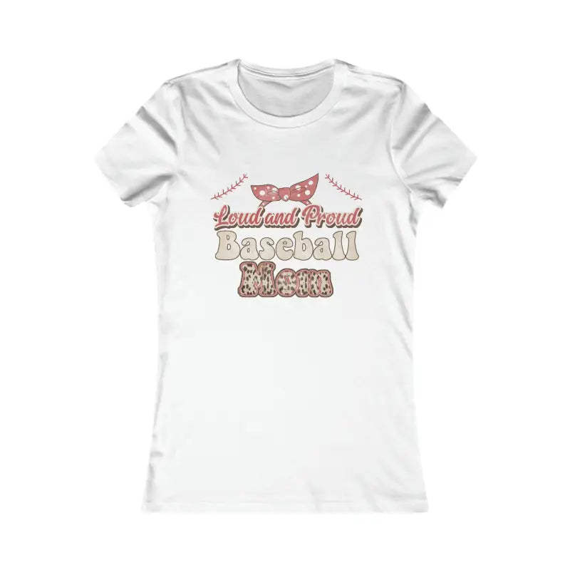 Chic Baseball Mama Tee - Turn Heads on Game Day! - s / White T-shirt