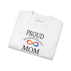 Soft Cotton Proud Neurodivergent Mom T-shirt - Eco-friendly Gift - Dipaliz - T-shirts - 5xl