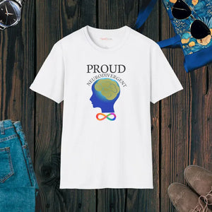 Proud Neurodivergent T-shirt - Bold Statement Tee - Dipaliz - White / s - T-shirts