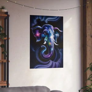 Poster - Matte Vertical Wall Art Psychedelic Cosmic Ganesha by Dipaliz