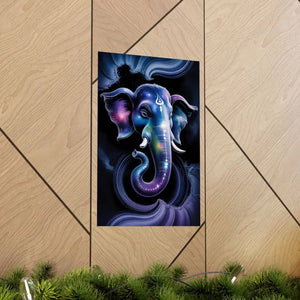 Poster - Matte Vertical Wall Art Psychedelic Cosmic Ganesha by Dipaliz