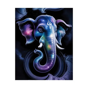 Poster - Matte Vertical Wall Art Psychedelic Cosmic Ganesha by Dipaliz
