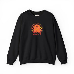 Pumpkin Cat ?Basic and Proud of It’ Crewneck Sweatshirt - Sweatshirts