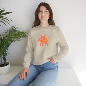 Pumpkin Cat ?Basic and Proud of It’ Crewneck Sweatshirt - Sweatshirts
