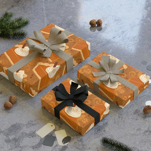 Wrapping Paper Satin Finish Crisp Folds Autumn Pie - Dipaliz - 28’’ x 39’’