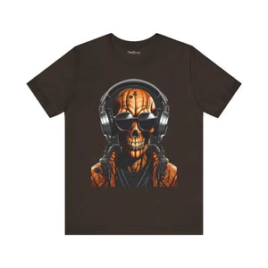 Pumpkin Skull Unisex Jersey Short Sleeve Tee - Dipaliz - T-shirts