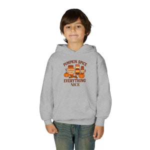 Cozy Fall Sweatshirt - Playful Pumpkin Spice Kids Zip Up - Dipaliz - Sweatshirts