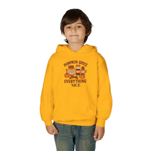 Cozy Fall Sweatshirt - Playful Pumpkin Spice Kids Zip Up - Dipaliz - Sweatshirts