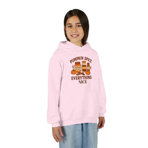 Cozy Fall Sweatshirt - Playful Pumpkin Spice Kids Zip Up - Dipaliz - Sweatshirts