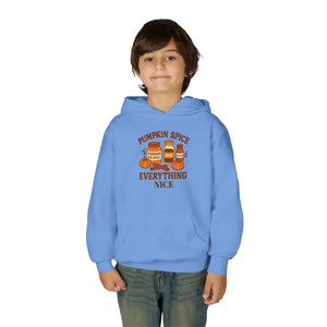 Cozy Fall Sweatshirt - Playful Pumpkin Spice Kids Zip Up - Dipaliz - Sweatshirts