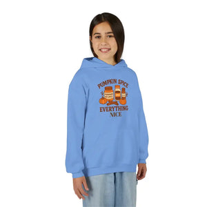 Cozy Fall Sweatshirt - Playful Pumpkin Spice Kids Zip Up - Dipaliz - Sweatshirts