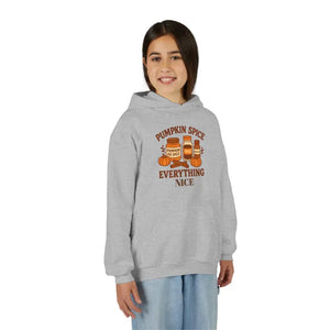 Cozy Fall Sweatshirt - Playful Pumpkin Spice Kids Zip Up - Dipaliz - Sweatshirts