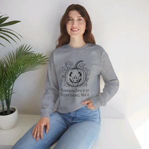 Cozy Pumpkin Spice Crewneck Sweatshirt - Heavy Blend - Dipaliz - Sweatshirts