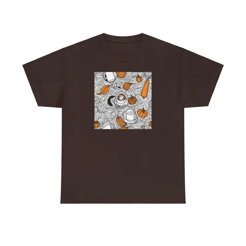 Pumpkin Spice Latte Deluxe Tee - Smooth Comfort Vivid Prints - T-shirt