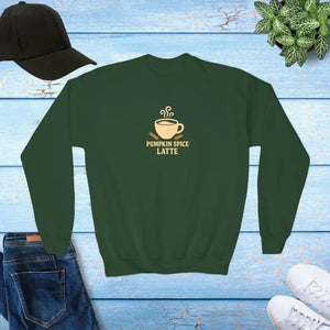 Youth Crewneck Sweatshirt - Cozy Fall Vibes - Dipaliz - Forest Green / Xs - Sweatshirts