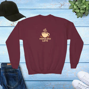 Youth Crewneck Sweatshirt - Cozy Fall Vibes - Dipaliz - Maroon / Xs - Sweatshirts