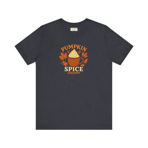 Pumpkin Spice Season Tee - Cozy Fall Vibes Unisex - Dipaliz - Heather Navy / s - T-shirts