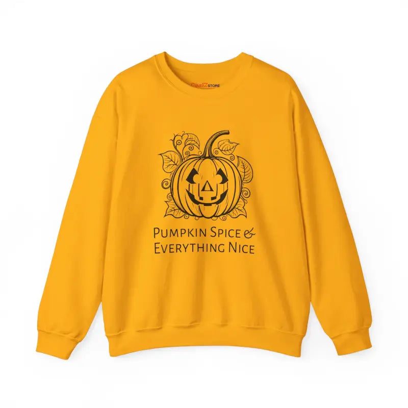 Pumpkin Spice Unisex Heavy Blend Crewneck Sweater Delight - Sweatshirt