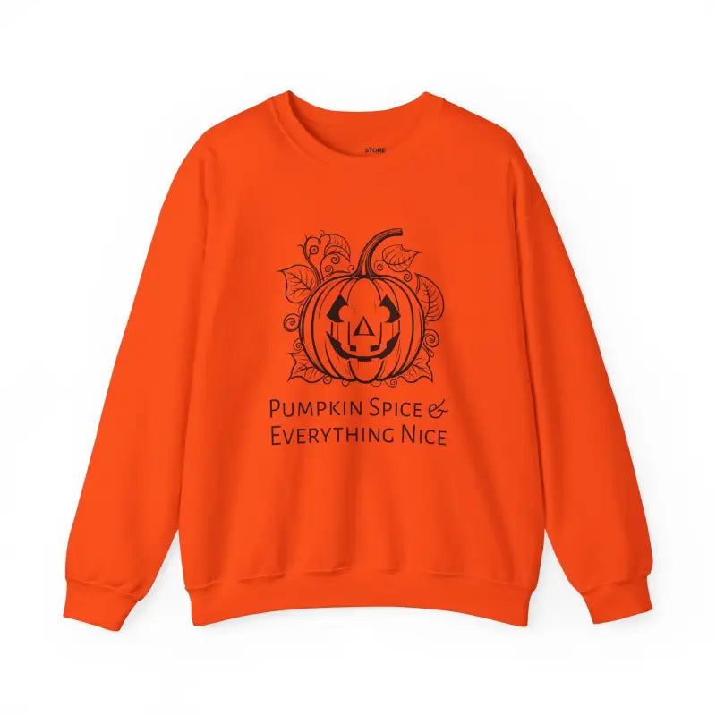 Pumpkin Spice Unisex Heavy Blend Crewneck Sweater Delight - Sweatshirt