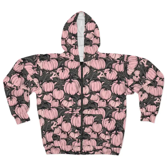 Cozy Up with Pumpkin Spice Unisex Zip Hoodie! - Xs All Over Prints