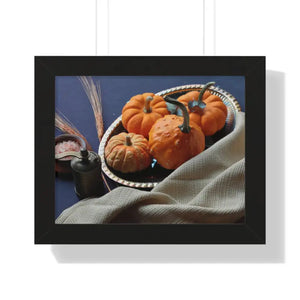 Tray Gallery Canvas Poster Pumpkins in Decor - Dipaliz - 14″ x 11″ / Black - Posters Prints & Visual Artwork