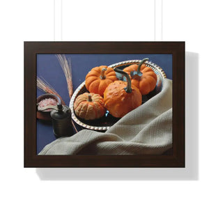 Tray Gallery Canvas Poster Pumpkins in Decor - Dipaliz - 16″ x 12″ / Walnut - Posters Prints & Visual Artwork
