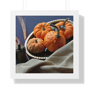 Tray Gallery Canvas Poster Pumpkins in Decor - Dipaliz - 16″ x / White - Posters Prints & Visual Artwork