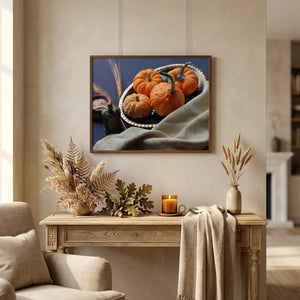 Dipaliz pumpkin harvest tray framed poster fall decor - prints