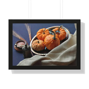 Tray Gallery Canvas Poster Pumpkins in Decor - Dipaliz - 24″ x 16″ / Black - Posters Prints & Visual Artwork