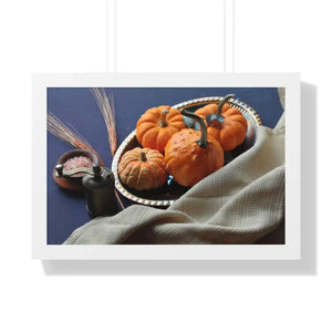 Tray Gallery Canvas Poster Pumpkins in Decor - Dipaliz - 24″ x 16″ / White - Posters Prints & Visual Artwork