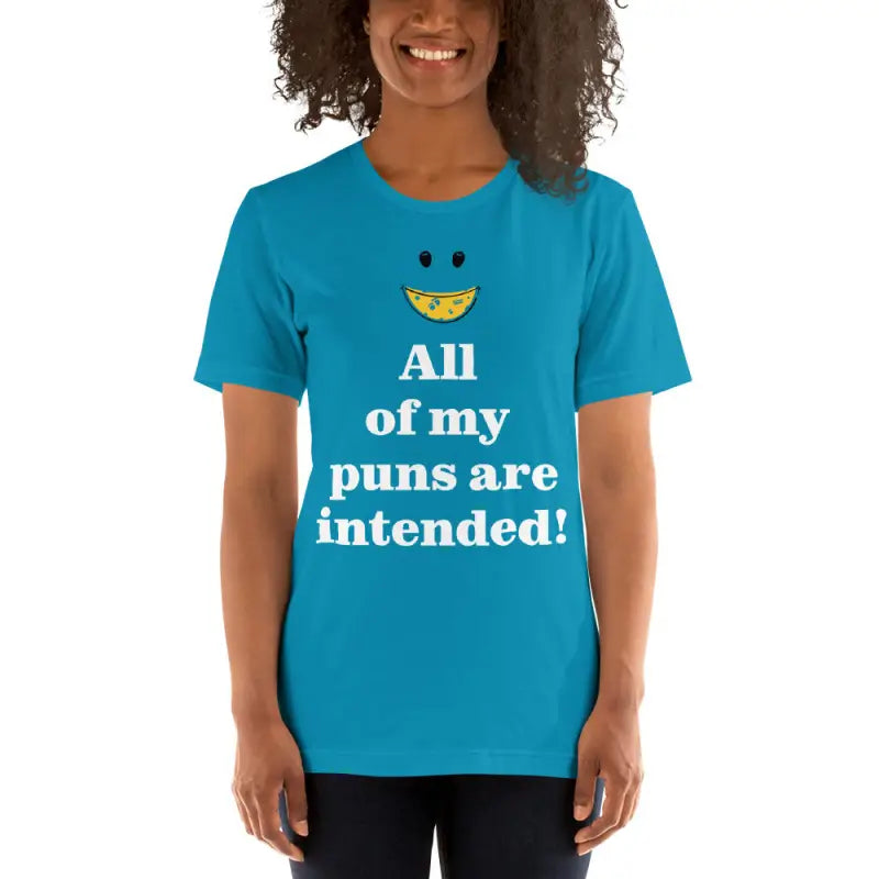 Unisex Tee: Pun Intended Style for the Witty Crowd - Aqua / s T-shirt