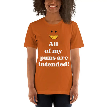 Unisex Tee: Pun Intended Style for the Witty Crowd - Autumn / s T-shirt