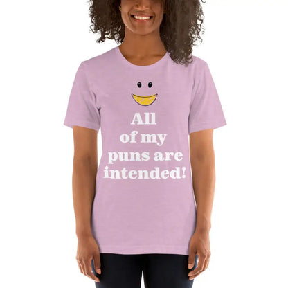 Unisex Tee: Pun Intended Style for the Witty Crowd - Heather Prism Lilac / s T-shirt