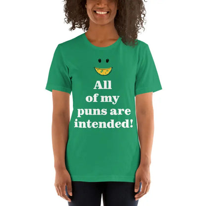 Unisex Tee: Pun Intended Style for the Witty Crowd - Kelly / s T-shirt