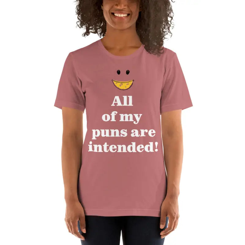 Unisex Tee: Pun Intended Style for the Witty Crowd - Mauve / s T-shirt