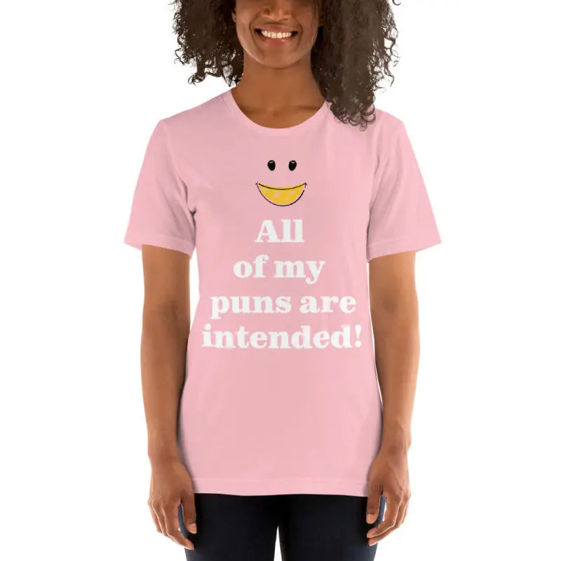 Unisex Tee: Pun Intended Style for the Witty Crowd - Pink / s T-shirt