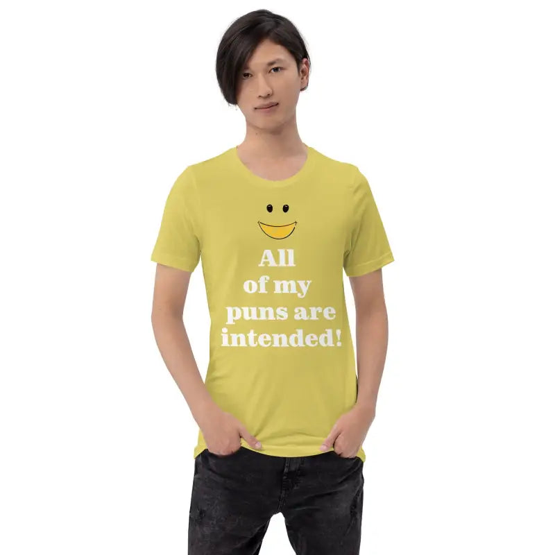 Unisex Tee: Pun Intended Style for the Witty Crowd - T-shirt