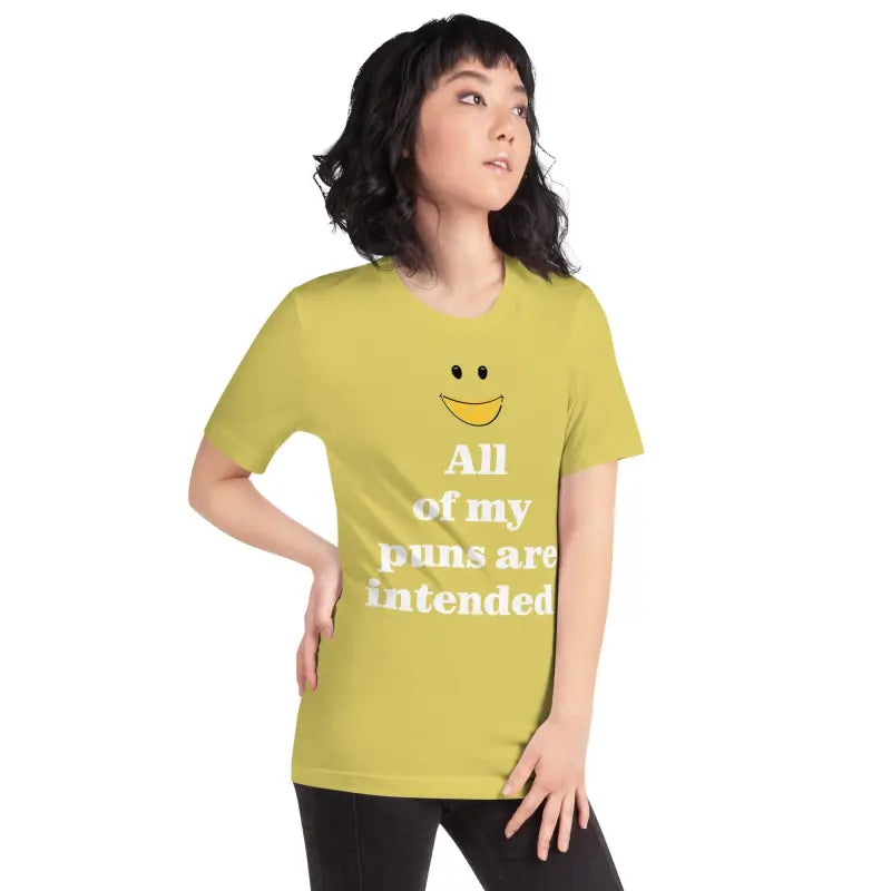 Unisex Tee: Pun Intended Style for the Witty Crowd - T-shirt