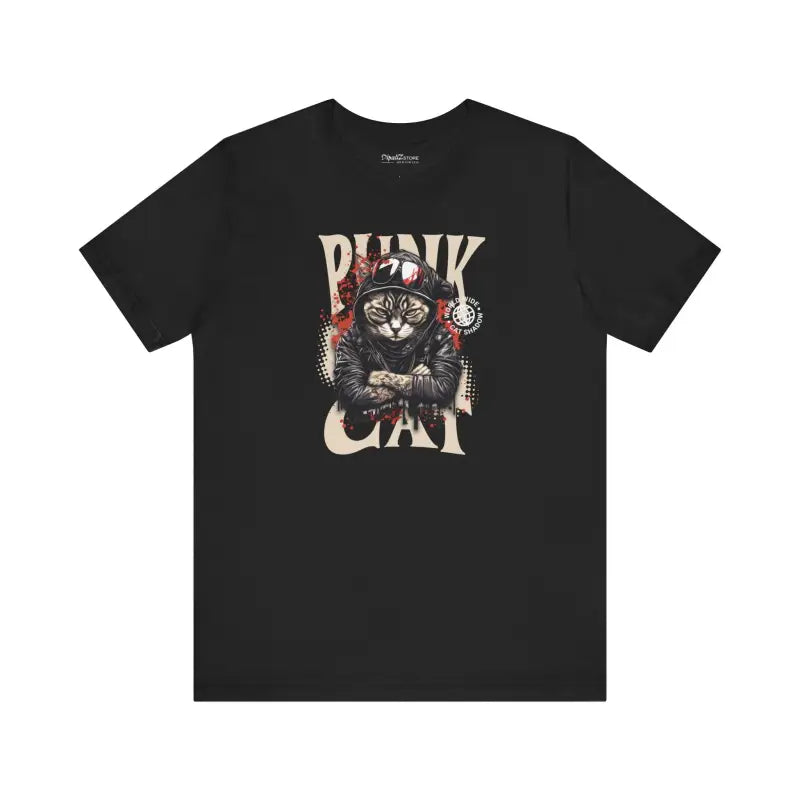 Punk Cat Unisex Jersey Short Sleeve Tee - T-shirt