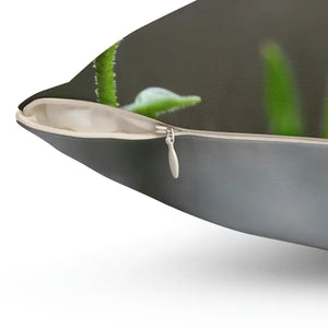 Purple African Daisy Spun Polyester Square Pillow - Dipaliz - Throw Pillows